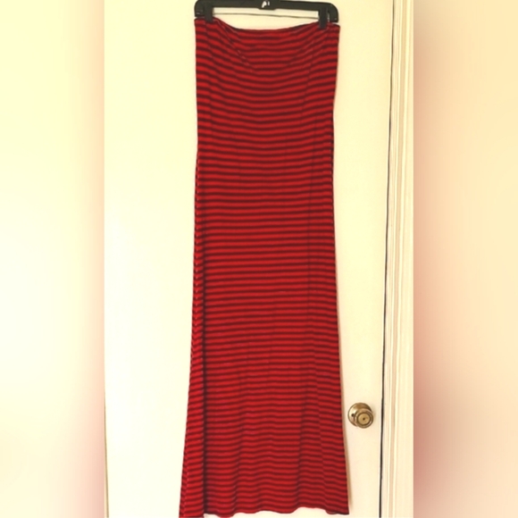 J. Crew Dresses & Skirts - J. Crew Strapless Striped Cotton Maxi Dress L